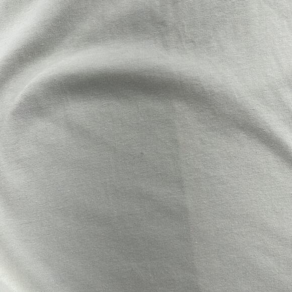 L‎ Space White M 100% Cotton Short Sleeve T Shirt Maxi Dress Slit - Picture 15 of 16